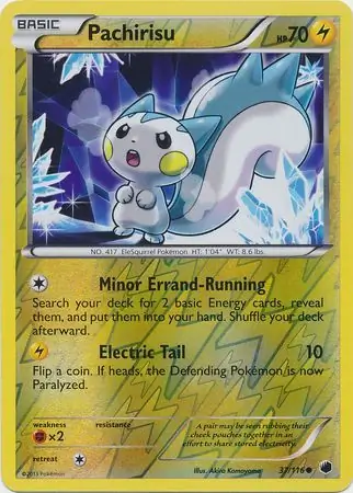 37/116 Pachirisu PLF Common Reverse Holo