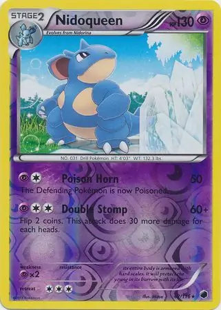 42/116 Nidoqueen PLF Rare Reverse Holo