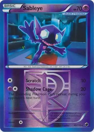 49/116 Sableye PLF Rare Reverse Holo