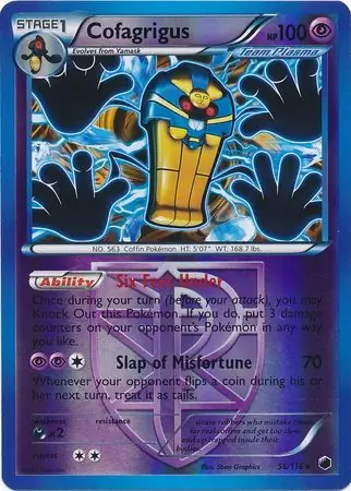 56/116 Cofagrigus PLF Rare Holo Reverse Holo