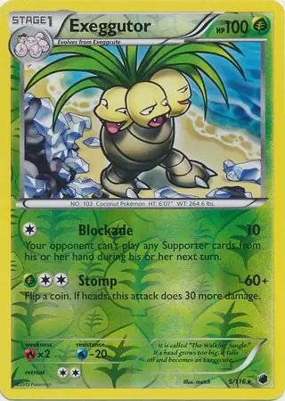 5/116 Exeggutor PLF Rare Reverse Holo