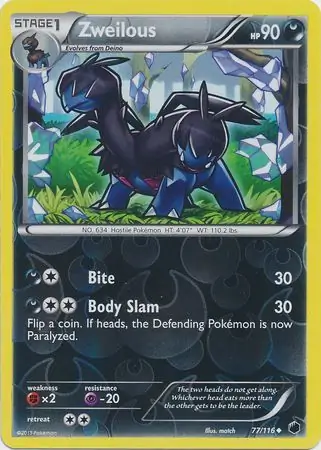 77/116 Zweilous PLF Uncommon Reverse Holo