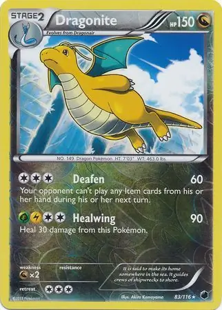 83/116 Dragonite PLF Rare Holo Reverse Holo