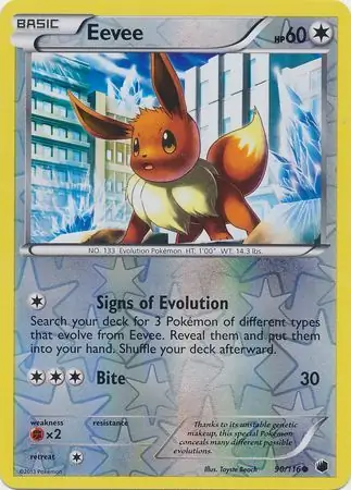 90/116 Eevee PLF Common Reverse Holo