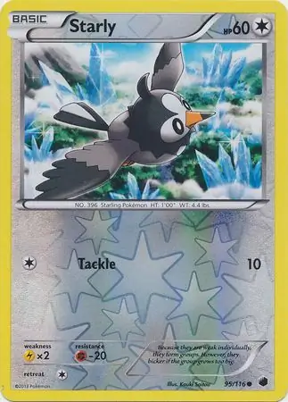 95/116 Starly PLF Common Reverse Holo