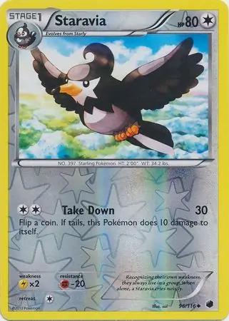 96/116 Staravia PLF Uncommon Reverse Holo