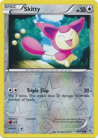 109/135 Skitty PLS Common Reverse Holo
