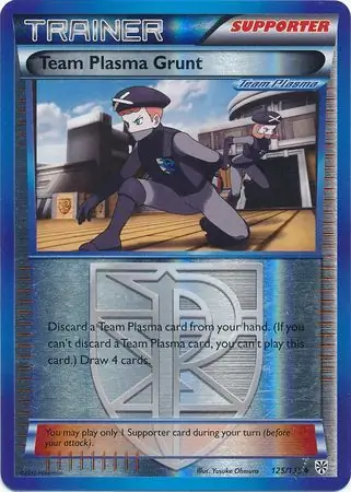 125/135 Team Plasma Grunt PLS Uncommon Reverse Holo