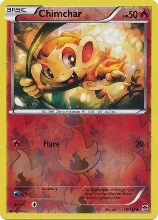 15/135 Chimchar PLS Common Reverse Holo