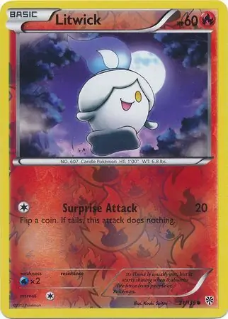 21/135 Litwick PLS Common Reverse Holo