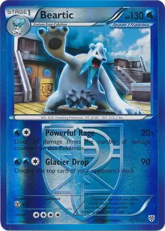 41/135 Beartic PLS Rare Reverse Holo