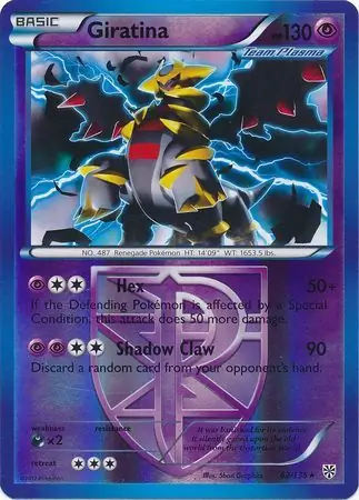 62/135 Giratina PLS Rare Reverse Holo
