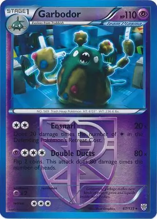 67/135 Garbodor PLS Rare Reverse Holo