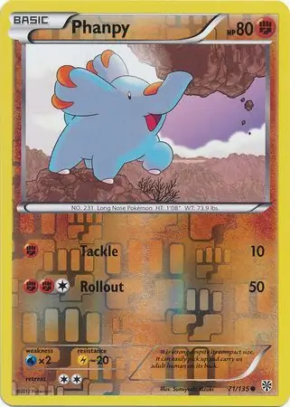 71/135 Phanpy PLS Common Reverse Holo