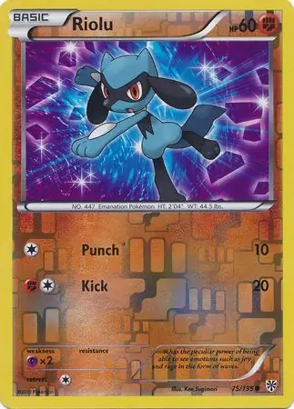 75/135 Riolu PLS Common Reverse Holo
