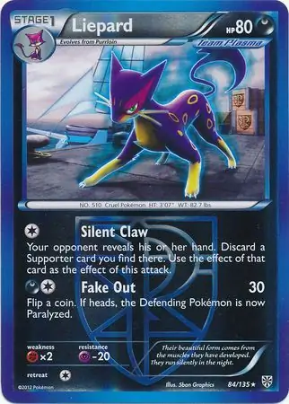 84/135 Liepard PLS Rare Reverse Holo