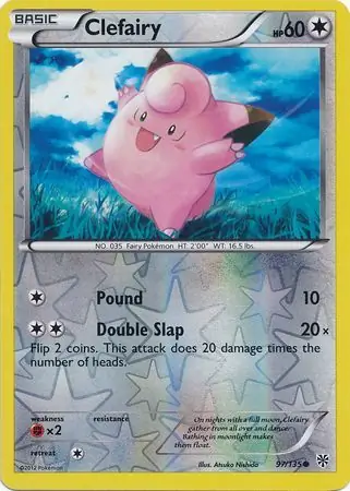97/135 Clefairy PLS Common Reverse Holo