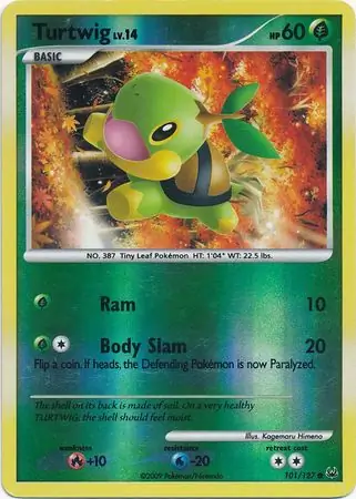 101/127 Turtwig PL Common Reverse Holo
