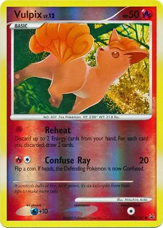 102/127 Vulpix PL Common Reverse Holo