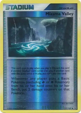 111/127 Miasma Valley PL Uncommon Reverse Holo