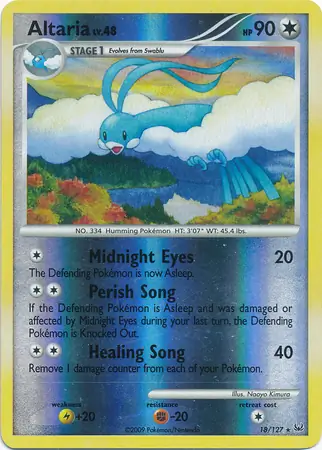 18/127 Altaria PL Rare Reverse Holo