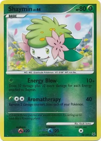 38/127 Shaymin PL Rare Reverse Holo