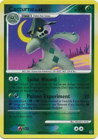 42/127 Cacturne PL Uncommon Reverse Holo