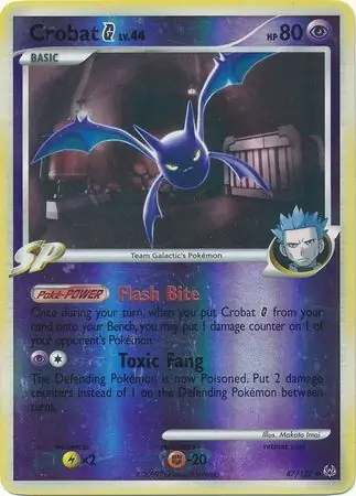47/127 Crobat Pokémon G PL Uncommon Reverse Holo