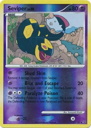 61/127 Seviper PL Uncommon Reverse Holo