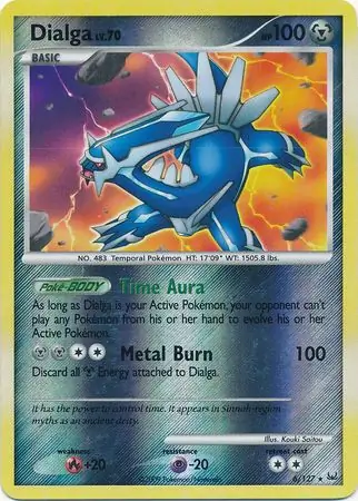 6/127 Dialga PL Rare Holo Reverse Holo