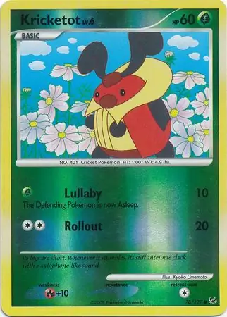 78/127 Kricketot PL Common Reverse Holo