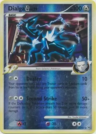 7/127 Dialga Pokémon G PL Rare Holo Reverse Holo