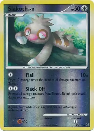 95/127 Slakoth PL Common Reverse Holo