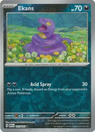Ekans 151 023/165 Common Reverse Holo