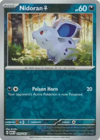 Nidoran♀ 151 029/165 Common Reverse Holo