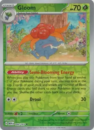 044/165 Gloom MEW Uncommon Reverse Holo
