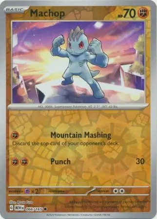 Machop 151 066/165 Common Reverse Holo