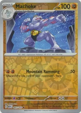 067/165 Machoke MEW Uncommon Reverse Holo