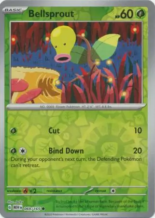 Bellsprout 151 069/165 Common Reverse Holo