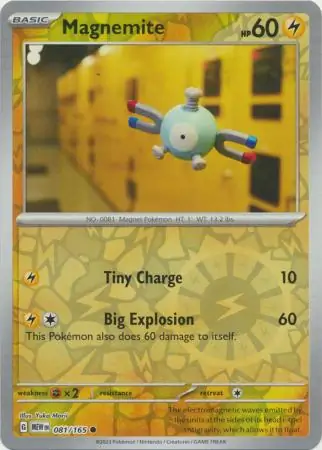 Magnemite 151 081/165 Common Reverse Holo