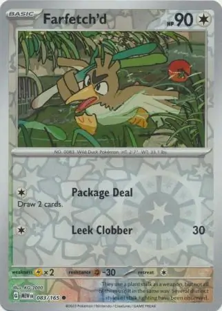 083/165 Farfetch'd MEW Common Reverse Holo