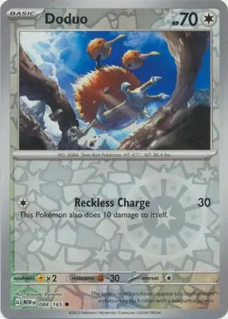 Doduo 151 084/165 Common Reverse Holo