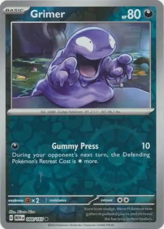 088/165 Grimer MEW Common Reverse Holo