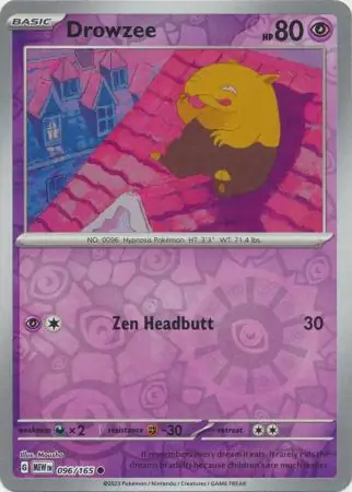 Drowzee 151 096/165 Common Reverse Holo