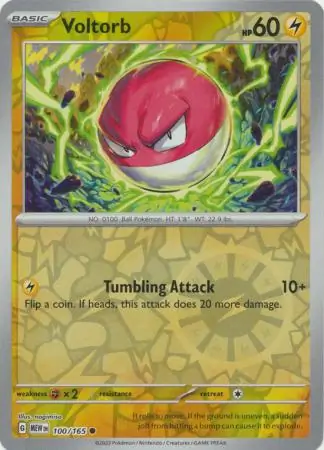 Voltorb 151 100/165 Common Reverse Holo