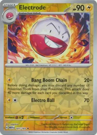 Electrode 151 101/165 Rare Reverse Holo