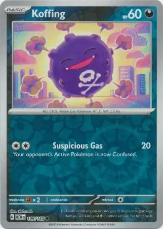 Koffing 151 109/165 Common Reverse Holo