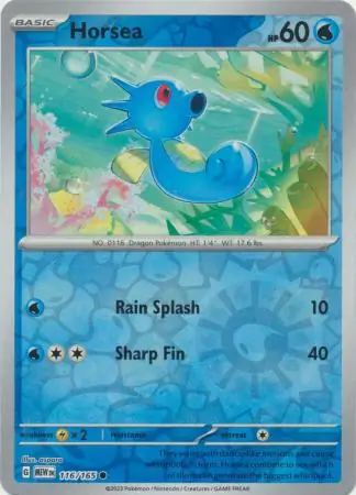Horsea 151 116/165 Common Reverse Holo