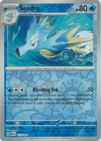 Seadra 151 117/165 Uncommon Reverse Holo