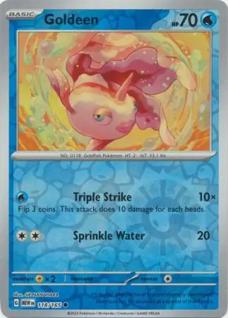 Goldeen 151 118/165 Common Reverse Holo